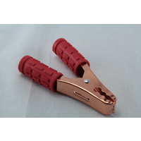 BATTERY POSITIVE CLIP CLAMP 100 AMP RATING RED GRIP JAW OPEN 38mm EACH