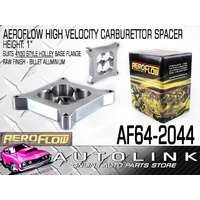 Aeroflow AF64-2044 1 in. Tapered High Velocity Carby Spacer 4 Barrel Billet