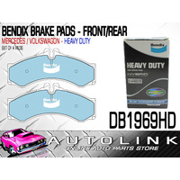 BENDIX BRAKE PADS FRONT FOR MERCEDES SPRINTER 412 2.9lt DIESEL 1/2000-12/2000