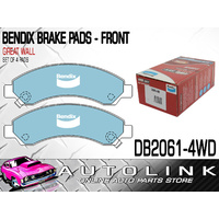 BENDIX 4WD BRAKE PADS FRONT FOR GREAT WALL V200 V240 X200 6/2009 - ONWARDS