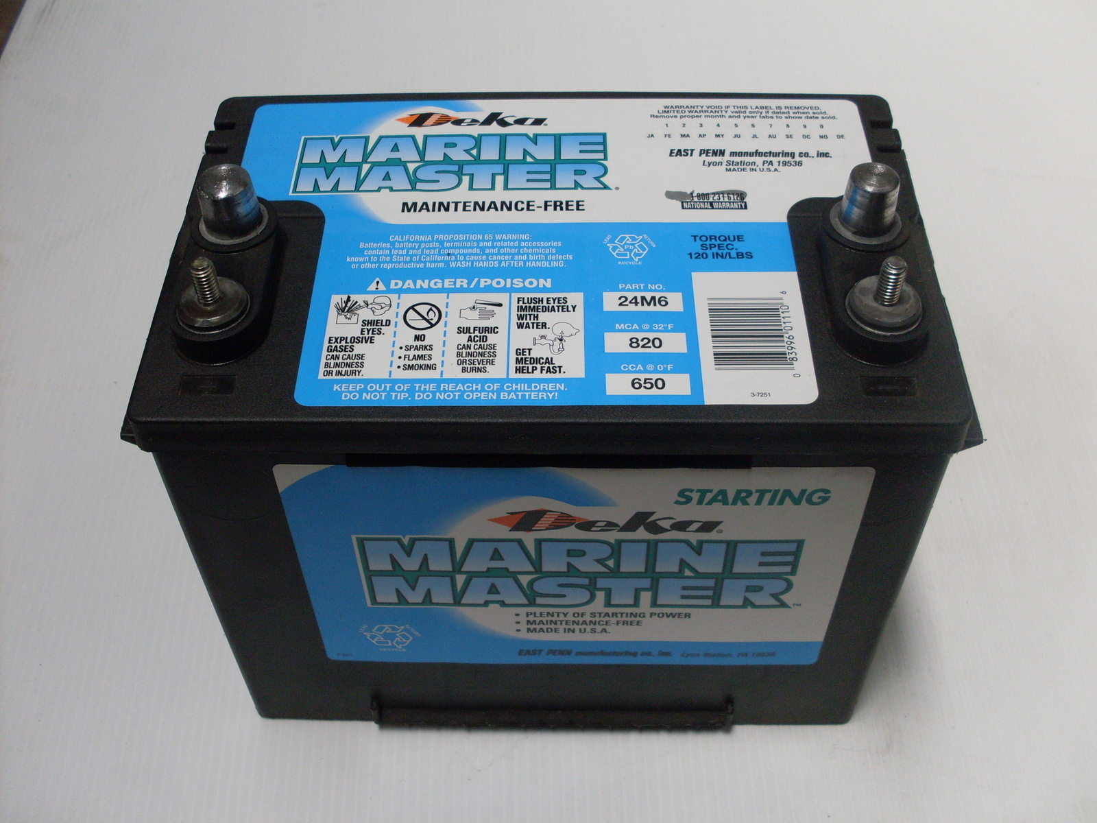 Master Car Wash >> DEKA MARINE MASTER STARTING BATTERY 650CCA DUAL POST SUIT ... Master Car Wash >> DEKA MARINE MASTER STARTING BATTERY 650CCA DUAL POST SUIT ...