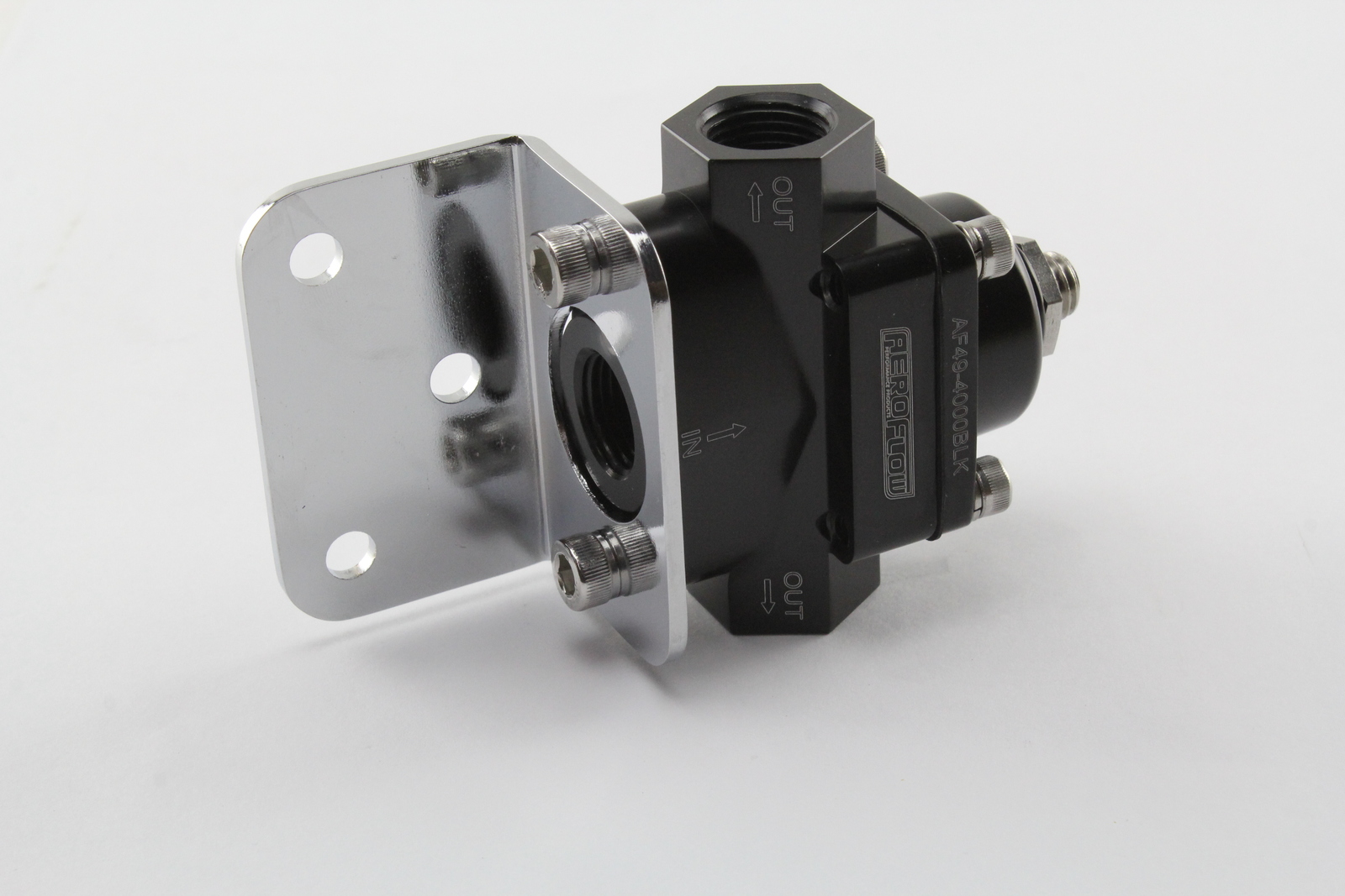 AEROFLOW BILLET 2PORT FUEL PRESSURE REGULATOR 4.5 9 PSI 3/8" NPT PORTS