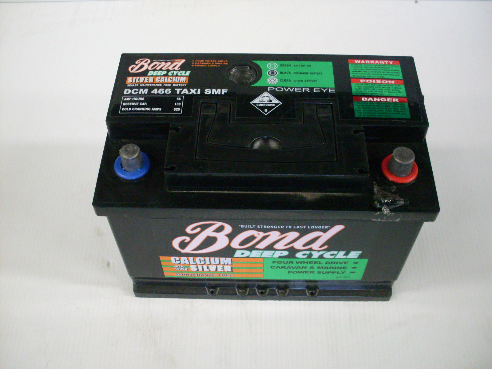 BOND BATTERY DIN66 DCM466SMF DEEP CYCLE FOR FORD TERRITORY DIESEL 2011 ON BOND BATTERIES