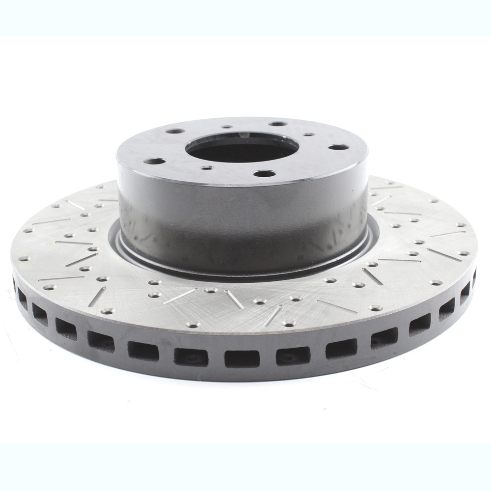 FRONT CROSS DRILLED & SLOTTED DISC ROTOR FOR HOLDEN COMMODORE VT VU VX