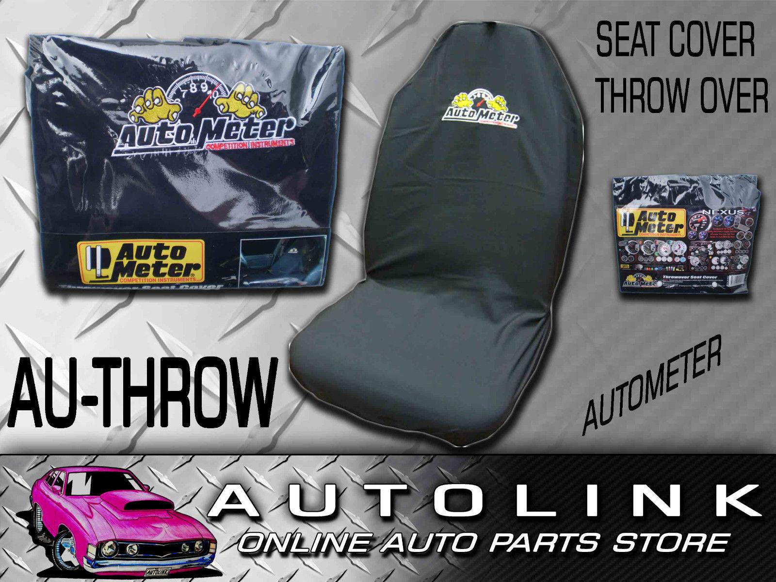 B&M Throwover Seat Cover w/ Logo for Bucket Seats Holden Commodore VZ VU SS UTE
