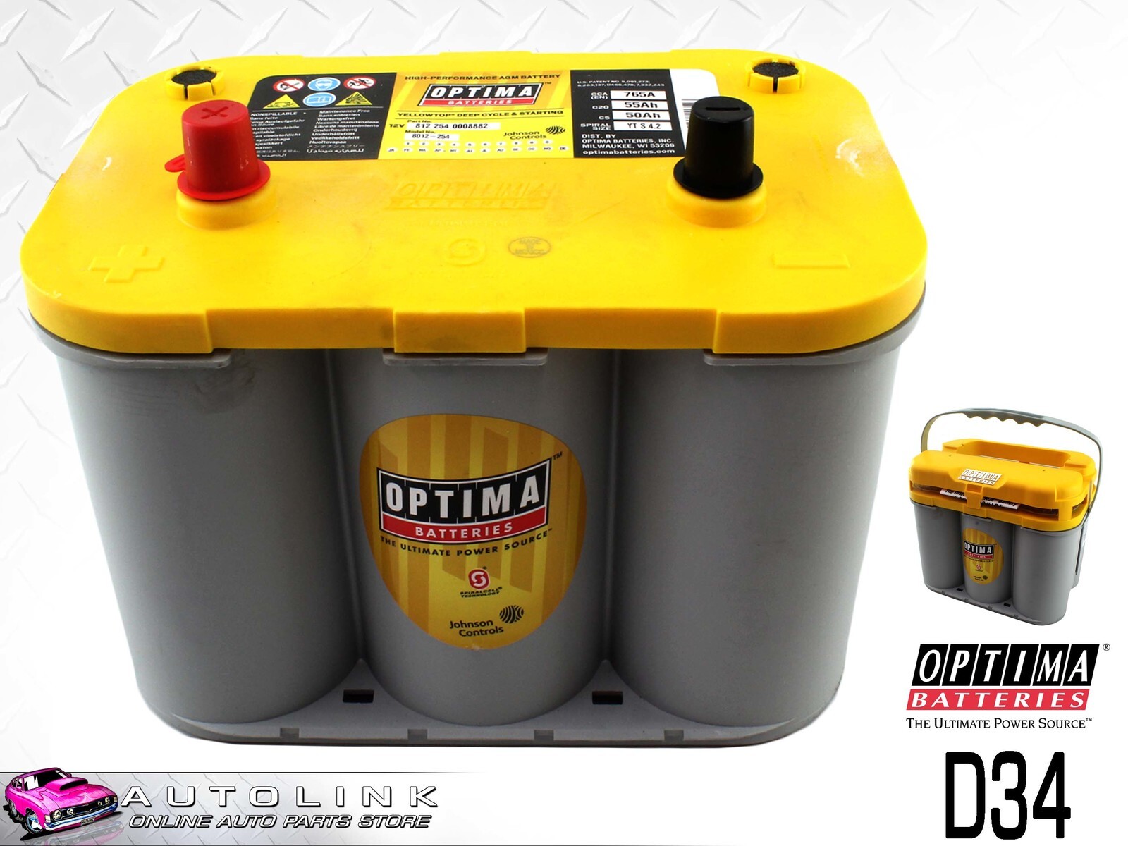 Batterie Optima Yellow Top YT S 4.2 - Online Batte