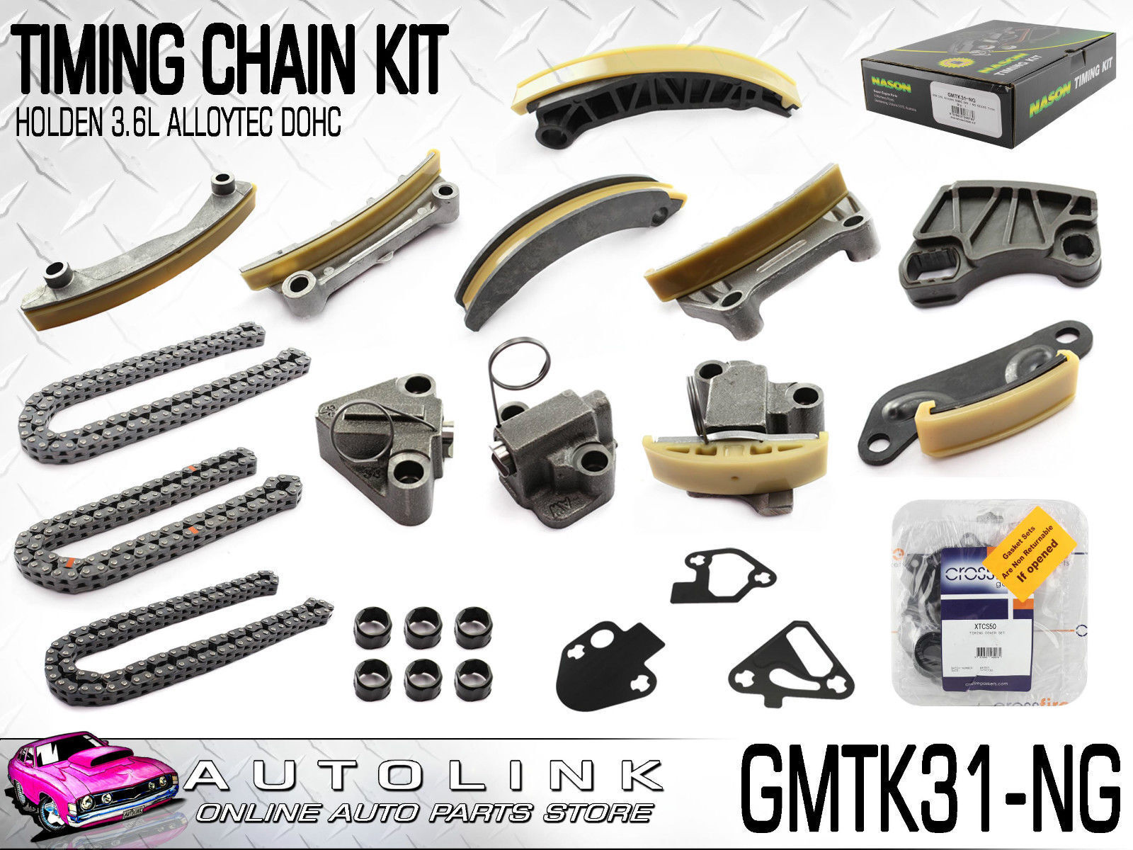 Nason Timing Chain Kit for Holden Commodore VZ 3.6L Alloytec LW2 LWR 8/