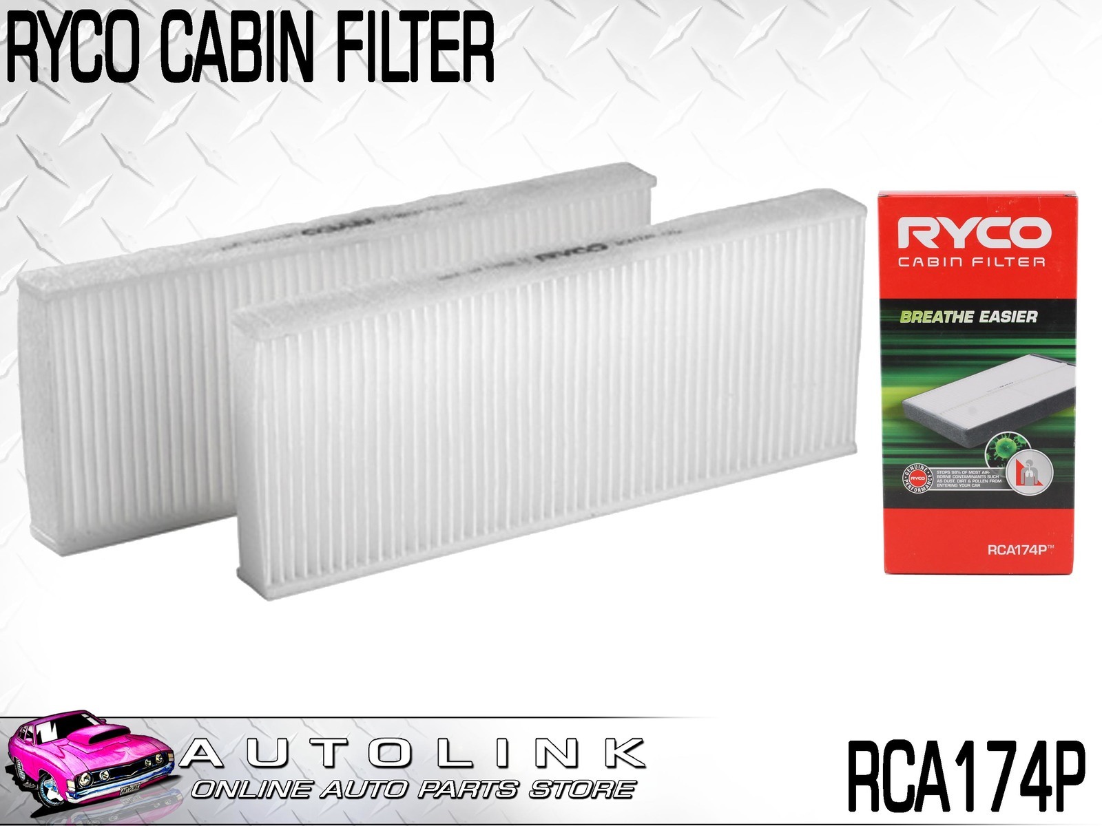 RYCO CABIN FILTER SUIT NISSAN NAVARA D40 2.5L T/DIESEL 20052015 RCA174P