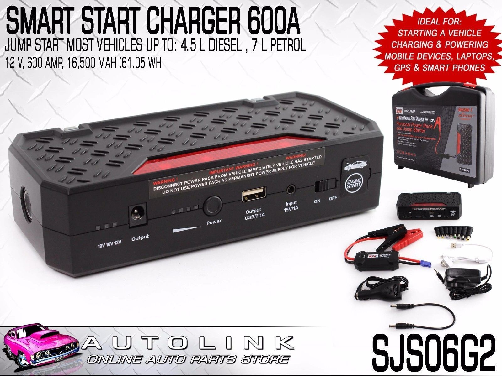 Aaa 600a discount jump starter