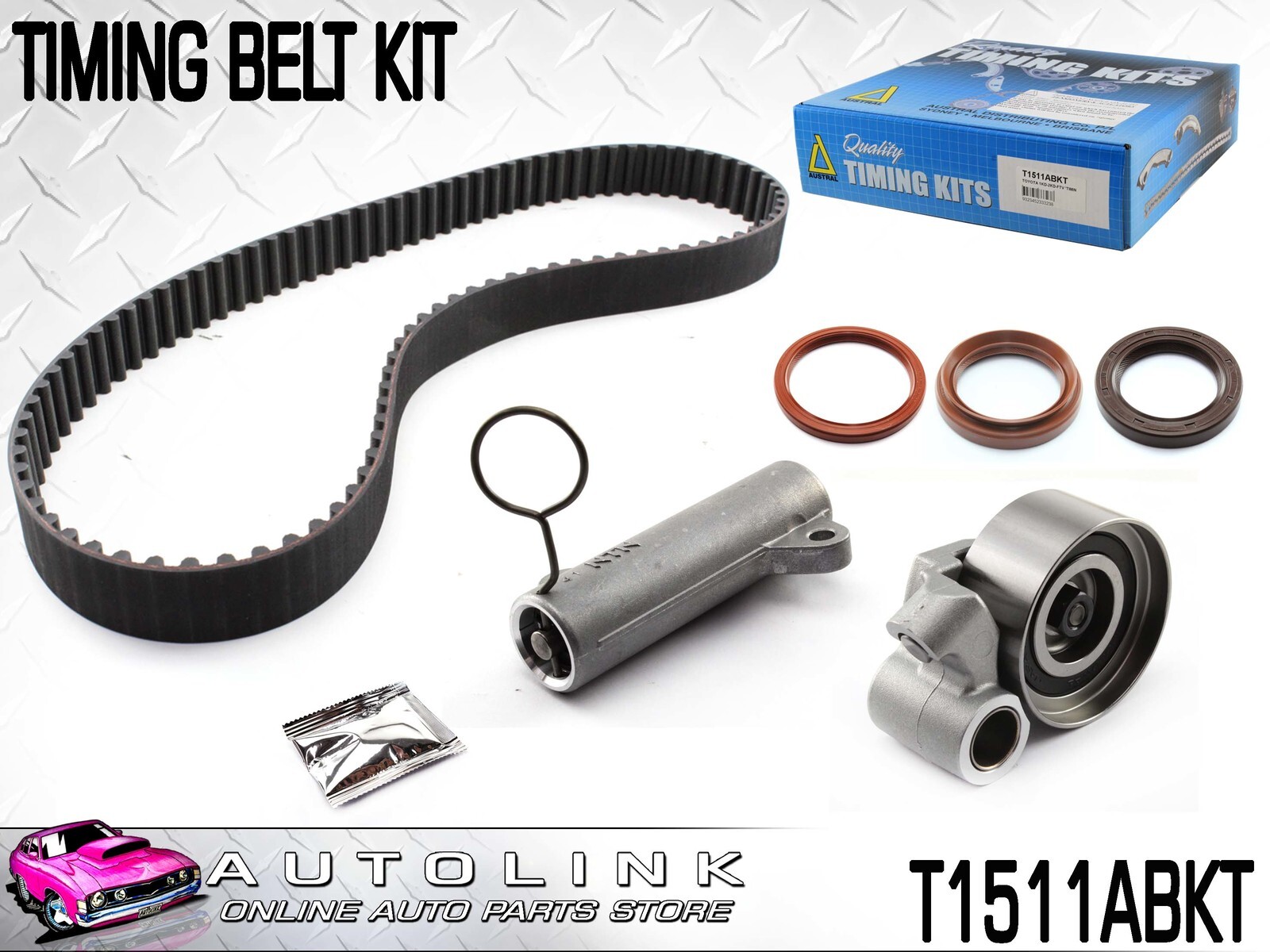 Timing Belt Kit for Toyota Hiace KDH223R 3.0L T/Diesel DOHC 4cyl 8/2006