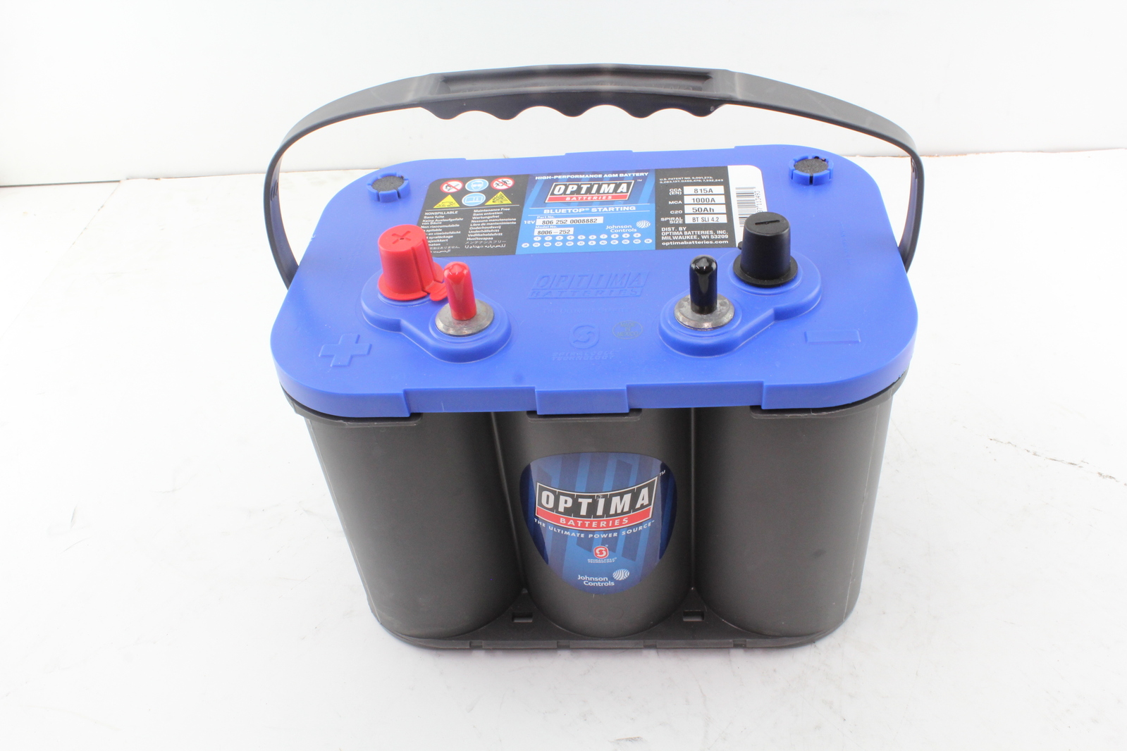 OPTIMA 34M BLUE TOP 12 VOLT RHP HIGH PERFORMANCE AGM DRY CELL BATTERY