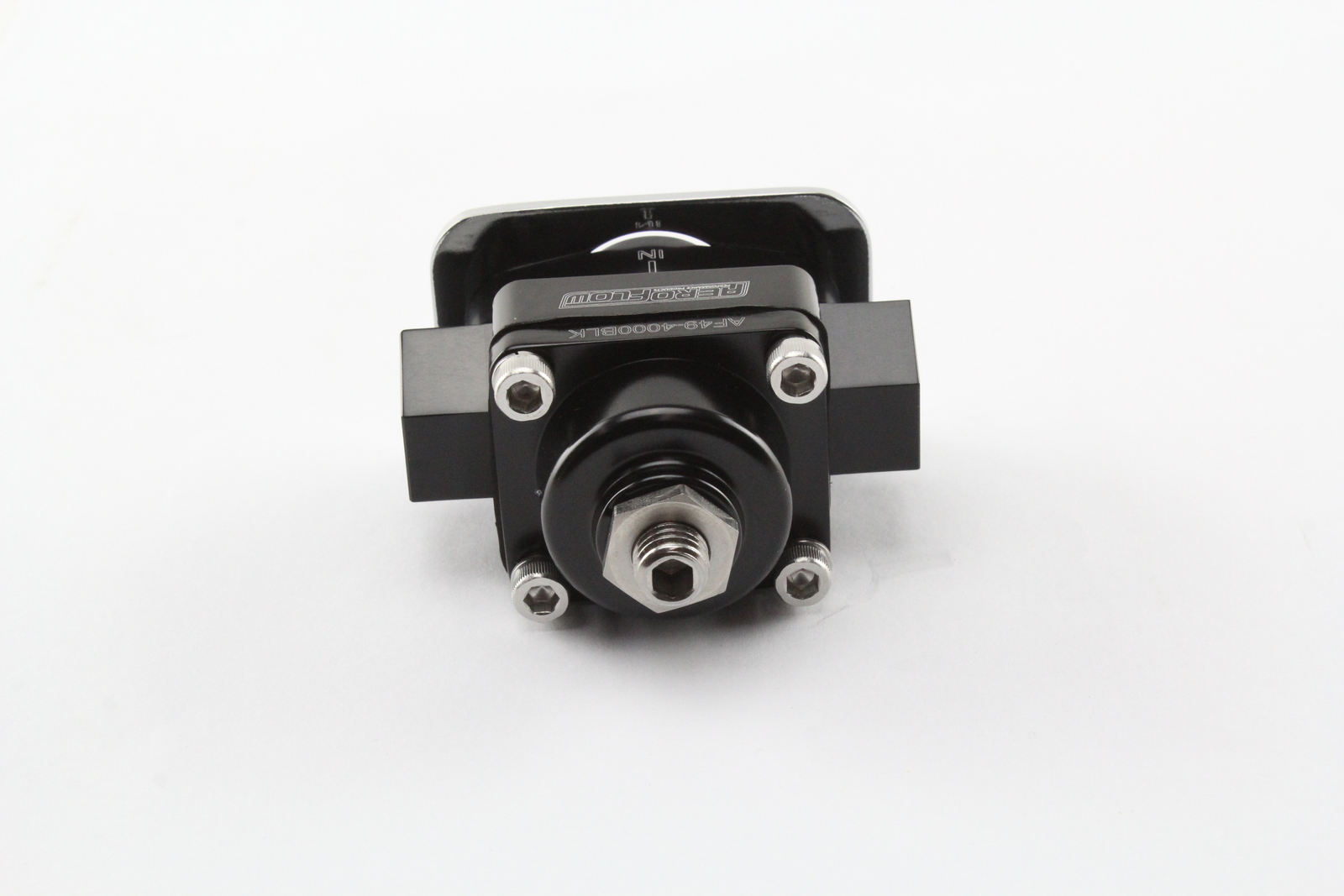 AEROFLOW AF494000BLK BLACK BILLET 2 PORT FUEL PRESSURE REG 4.5 9 PSI