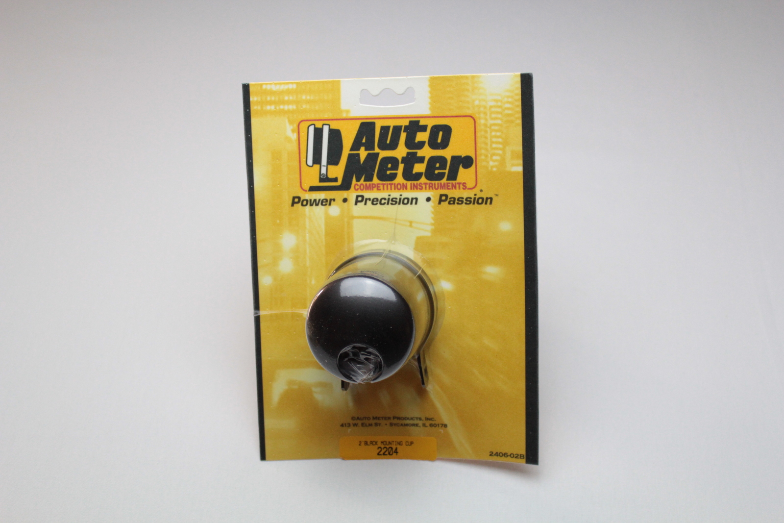 Auto Meter 2-1/16" Gauge Mounting Cup - Black Steel Pedestal Mount (2204)
