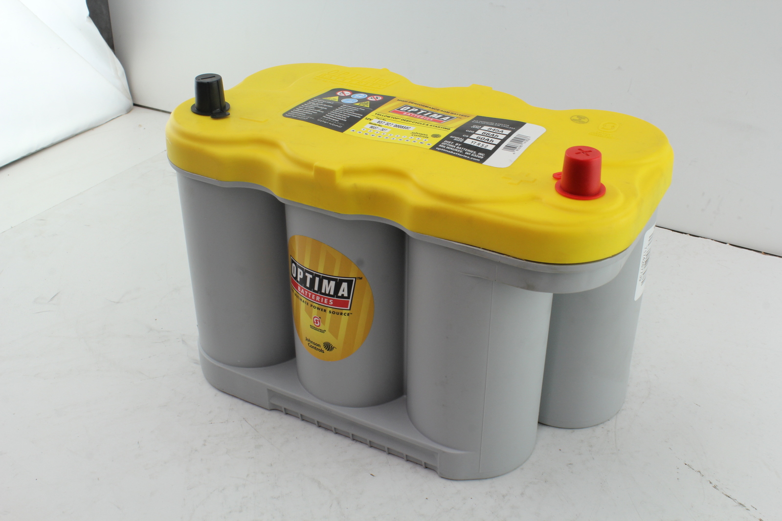 OPTIMA D27F YELLOW TOP 12 VOLT HIGH PERFORMANCE AGM DRY CELL BATTERY 800CCA