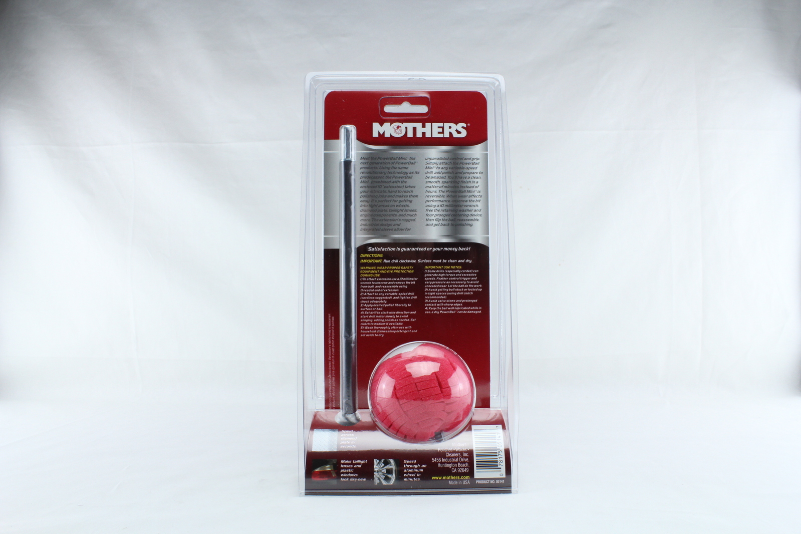 Mothers 05141 PowerBall Mini Polisher with 10 Extension