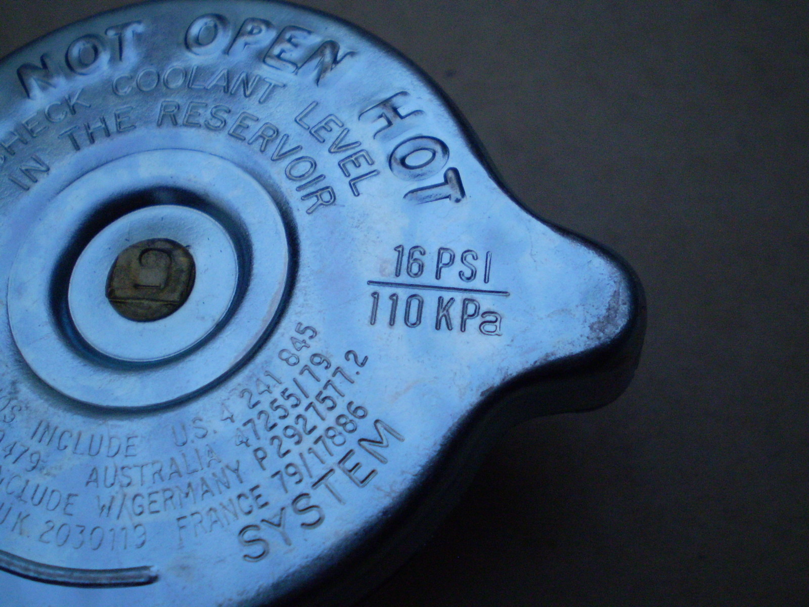 CPC 53216 RECOVERY RADIATOR CAP 16 psi 110 kpa FOR
