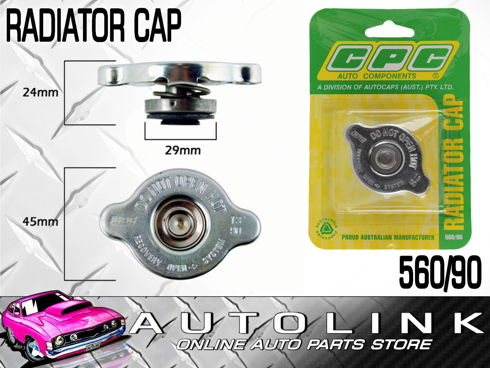 13 psi radiator cap