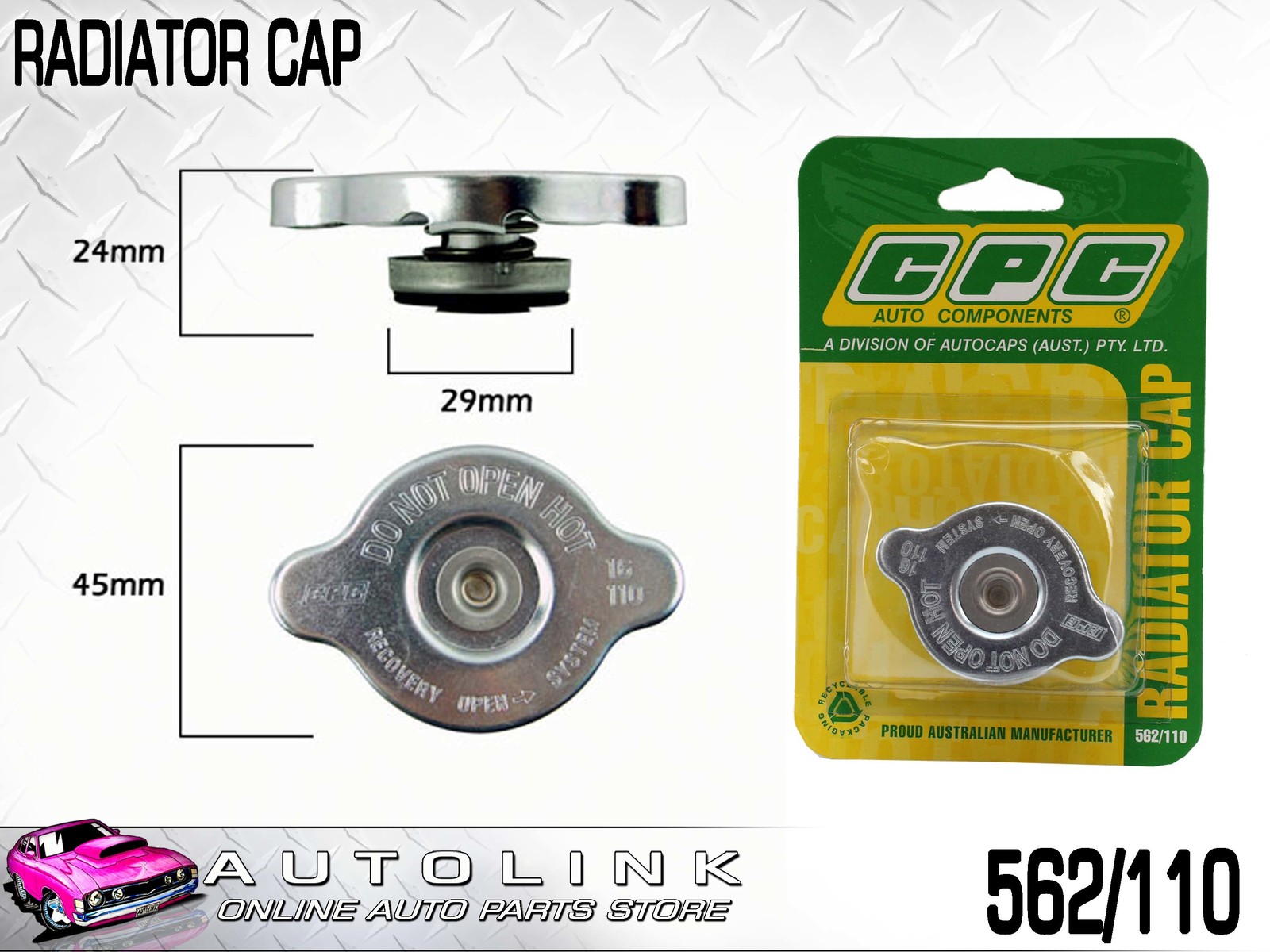 Diesel Bravo B2600 Turbo Incl * TRIDON * Radiator Cap For Mazda B2500