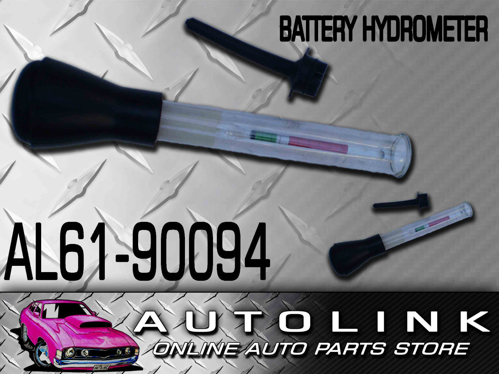 BATTERY HYDROMETER GLASS TUBE BOTH TEMPERATURE AND FLOAT CALIBRATED