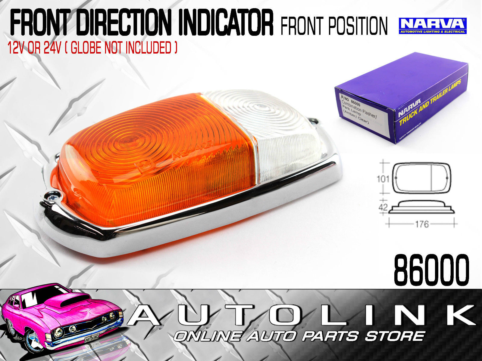 NARVA 86000 FRONT DIRECTION INDICATOR / POSITION LAMP OR SIDE LAMP