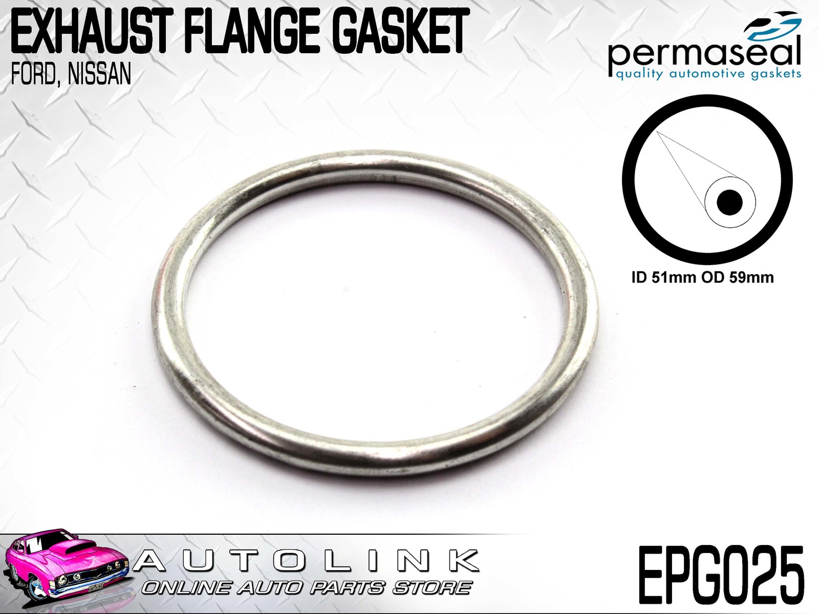 EXHAUST FLANGE GASKET SUIT HOLDEN CALAIS VZ VE VF 6.0L V8 2006-2015 EPG048