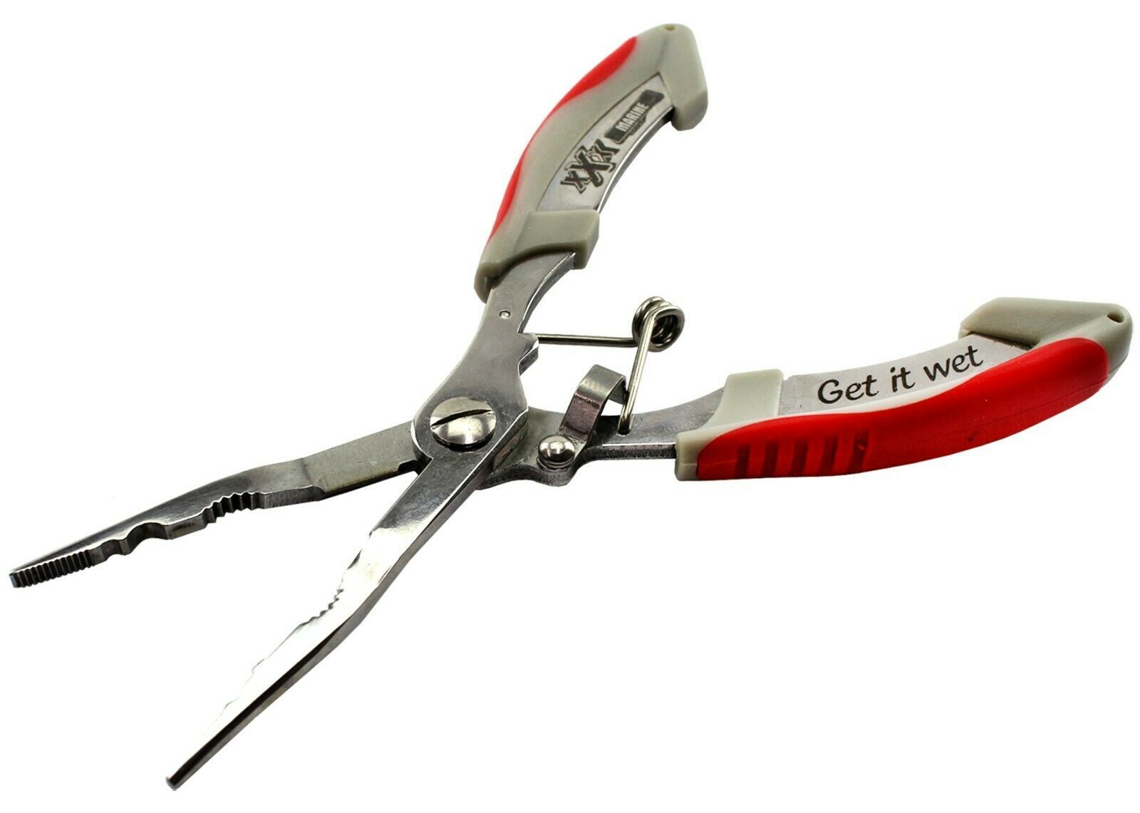 LONG NOSE FISHING TOOL PLIERS - MARINE STAINLESS STEEL PVC HANDLES FT2