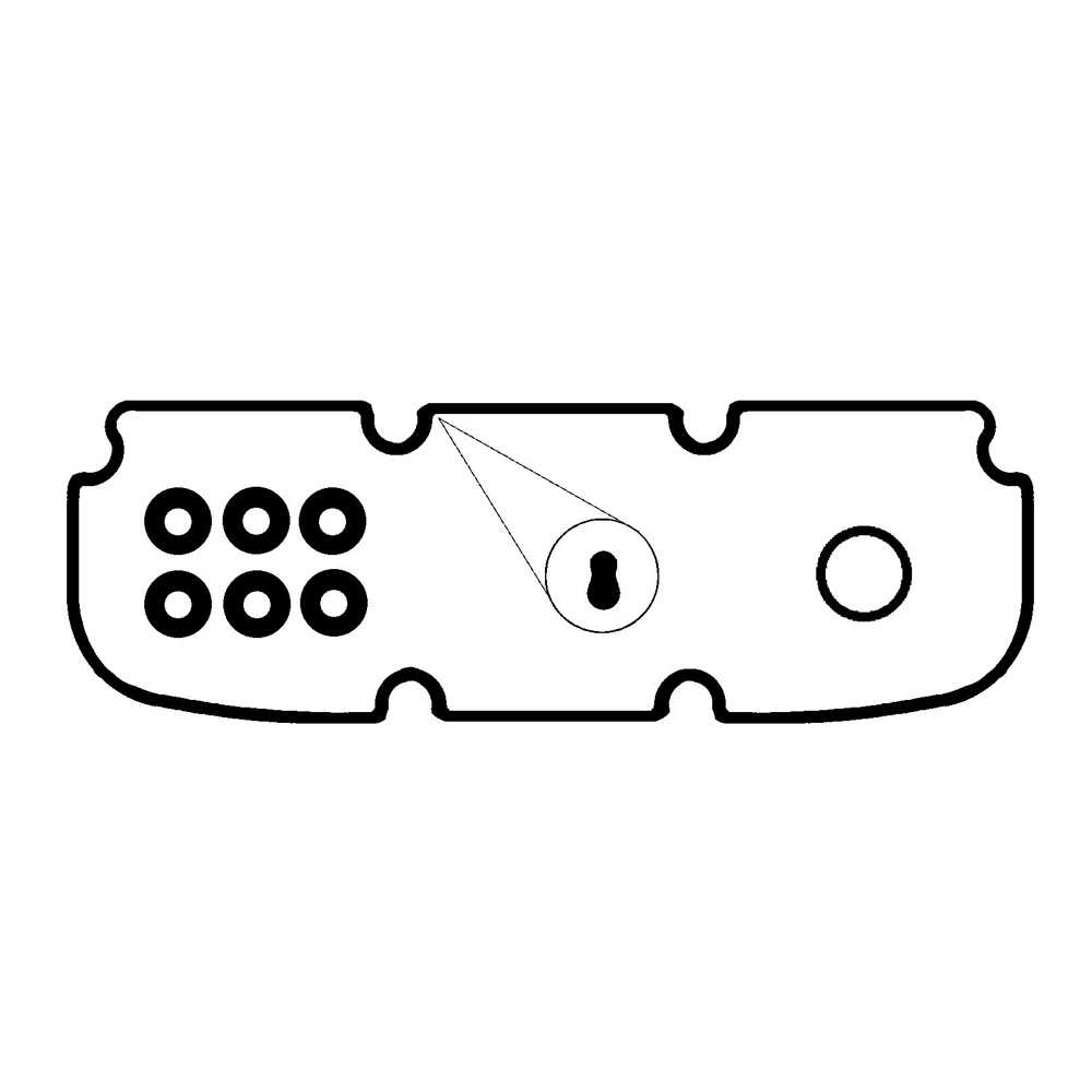 Pair Of Rubber Rocker Cover Gaskets For Land Rover Defender V8 – OEM LVC10026
