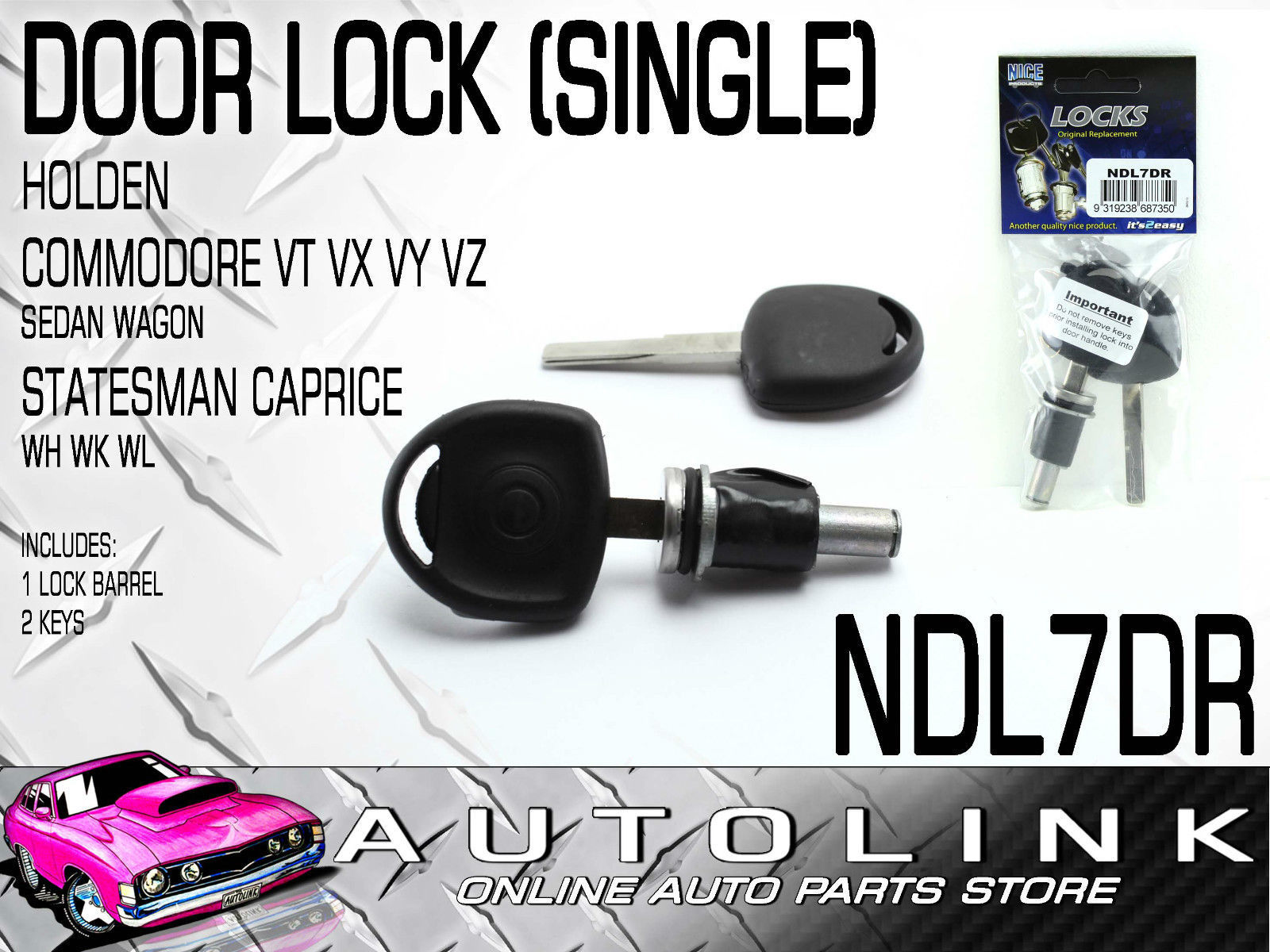 Holden Bonnet Lock Catch Kit VT VX VY VZ Commodore