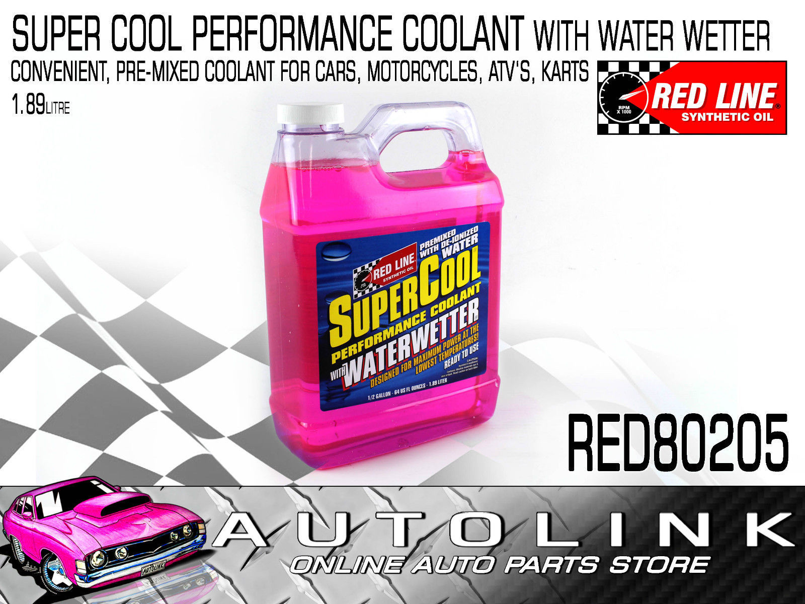 RED80205 Redline SuperCool Performance Coolant w// Water Wetter 1.9L