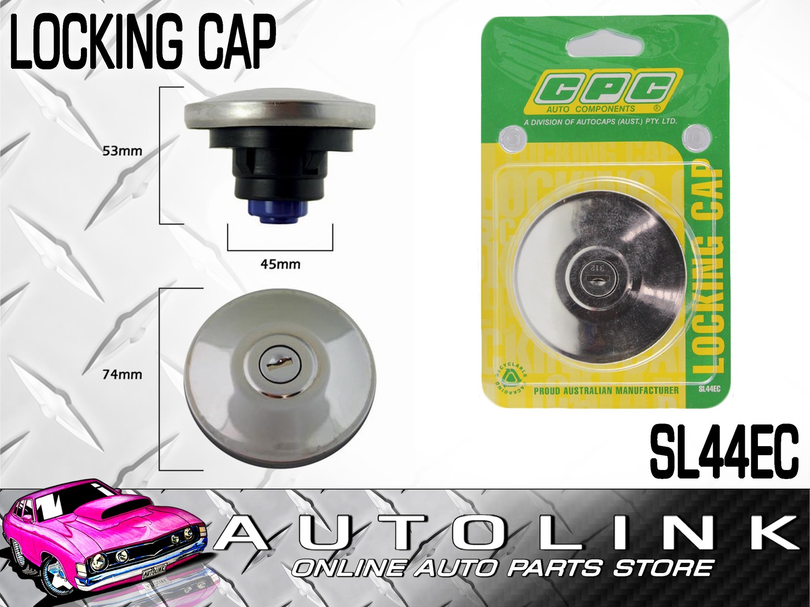 TRIDON FUEL CAP SUIT HOLDEN HQ HJ INC MONARO STATESMAN 1971-1976 TFNL211