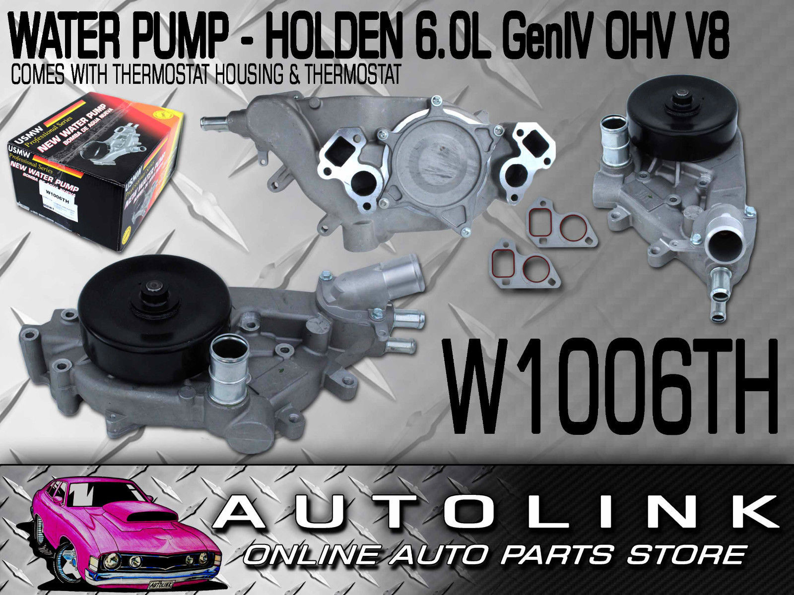 WATER PUMP FOR HOLDEN STATESMAN CAPRICE WM V8 GEN IV 1111 4 LS2 6.0L 6
