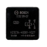 Bosch 0332019457 Mini Relay 12V 30A 4 Pin Normally Open Resistor Protected 