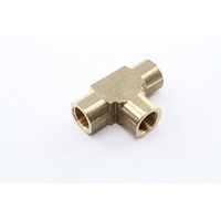 TUBEFIT 035-04 TUBEFIT BRASS FEMALE THREADED TEE 1/4" BSP x1