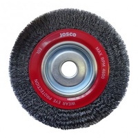 JOSCO 103 WIRE WHEEL BRUSH FOR BENCH GRINDER 200mm x 28mm 103CARD