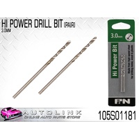 SUTTON 3.0mm HI POWER DRILL BIT METRIC - TWIN PACK 105S01181