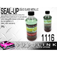 SEAL-UP LIQUID GLASS METALLIC - COOLING SYSTEM SEALER , HI TEMP & PRESSURE 646g