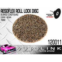 RESOFLEX 76mm ROLL-LOCK DISC ( COURSE BROWN ) SURFACE CONDITIONING x1 