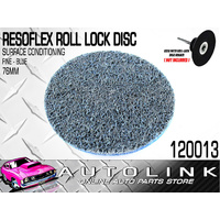 RESOFLEX 76mm ROLL-LOCK DISC ( FINE BLUE ) SURFACE CONDITIONING (x1) 