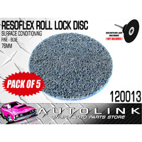 RESOFLEX 76mm ROLL-LOCK DISCS ( FINE BLUE ) SURFACE CONDITIONING (x10) 