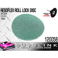 RESOFLEX 76mm ROLL-LOCK DISC ( P120 GRIT ZIRCONIA ) FOR SANDING / FINISHING x1 