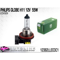 PHILIPS H11 12V 55W HEADLAMP GLOBE - LONG LIFE ECOVISION 12362LLECO x1