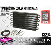 DERALE 13204 LARGE TRANS COOLER KIT INC FITTING KIT 8 PASS 17" COPPER ALUMINIUM
