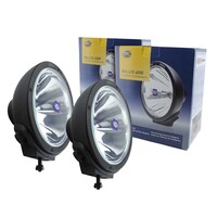 Hella Rallye Pencil Beam Driving Light Lamp Round Black Housing Pair x 2