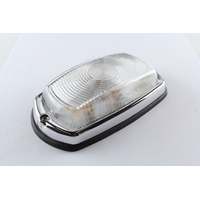 HELLA 2612 ROOF LAMP - CHROME RIM & RUBBER BASE WITH TWIN GLOBE HOLDER