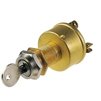 HELLA 2760 IGNITION SWITCH 4 POSITION CORROSION RESISTANT BRASS 21mm MOUNT DIA