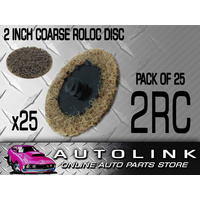 ROLOC DISC 2" 51mm COARSE QUICKLY REMOVE GASKET MATERIALS OXIDATION & RUST x25