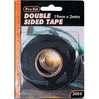 Double Sided Tape 19mm Wide x 1mm Thick 2 Metre Roll for Trims Weatherstrips