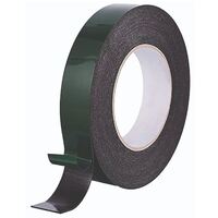 DOUBLE SIDED TAPE - BLACK 25mm x 5 metres ROLL IDEAL FOR CAR TRIMS 3033