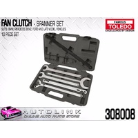TOLEDO FAN CLUTCH SPANNER SET FOR VARIOUS LATE MODEL VEHICLES ( 308008 )