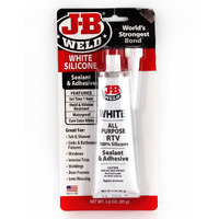 JB WELD 31312 WHITE SILICONE RTV WATERPROOF SEALANT MOULD RESISTANT - SETS 1HR